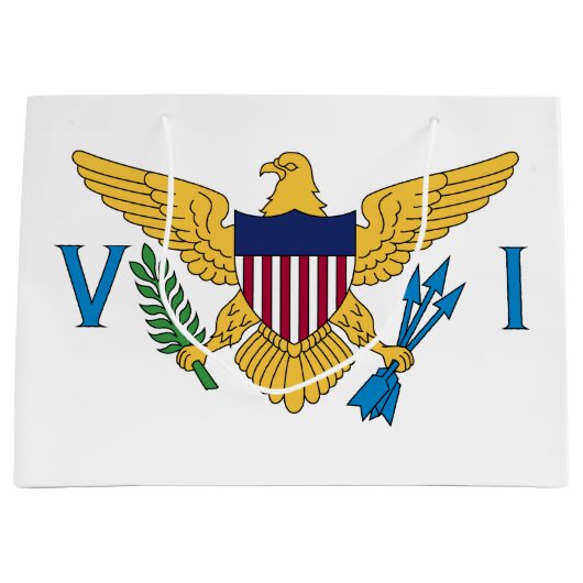 Vlag van de Amerikaanse Maagdeneilanden Groot Cadeauzakje (Voorkant)