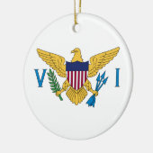 Vlag van de Amerikaanse Maagdeneilanden Keramisch Ornament (Links)