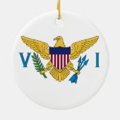 Vlag van de Amerikaanse Maagdeneilanden Keramisch Ornament (Achterkant)