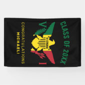 Vlag van de Amerikaanse Maagdeneilanden, klasse va Spandoek (Horizontaal)