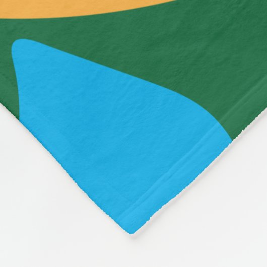 Vlag van de Amerikaanse Maagdeneilanden, kleurrijk Fleece Deken (Hoek)