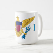 Vlag van de Amerikaanse Maagdeneilanden Koffiemok (Voorkant rechts)