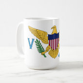 Vlag van de Amerikaanse Maagdeneilanden Koffiemok (Voorkant links)