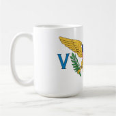 Vlag van de Amerikaanse Maagdeneilanden Koffiemok (Links)