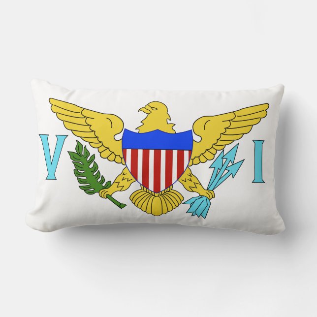 vlag van de Amerikaanse Maagdeneilanden Kussen (Voorkant)