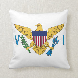 Vlag van de Amerikaanse Maagdeneilanden Kussen