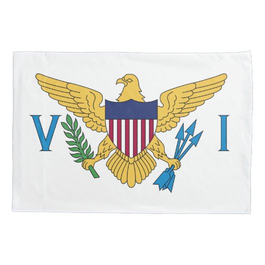 Vlag van de Amerikaanse Maagdeneilanden Kussensloop (Achterkant)