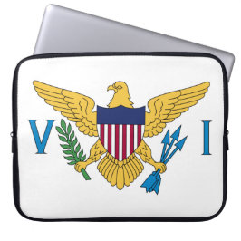 Vlag van de Amerikaanse Maagdeneilanden Laptop Sleeve