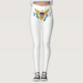 Vlag van de Amerikaanse Maagdeneilanden Leggings (Voorkant)