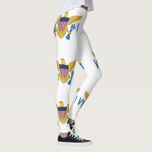 Vlag van de Amerikaanse Maagdeneilanden Leggings (Rechts)