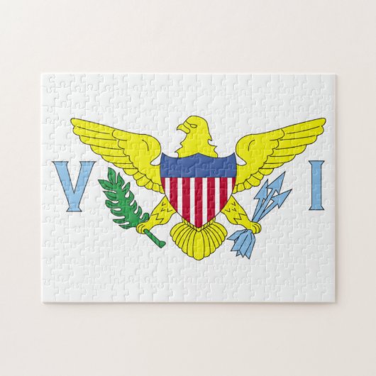 Vlag van de Amerikaanse Maagdeneilanden Legpuzzel (Horizontaal)