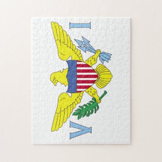 Vlag van de Amerikaanse Maagdeneilanden Legpuzzel (Verticaal)