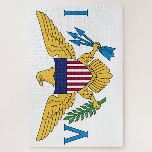 Vlag van de Amerikaanse Maagdeneilanden Legpuzzel (Verticaal)