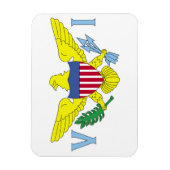 Vlag van de Amerikaanse Maagdeneilanden Magneet (Verticaal)