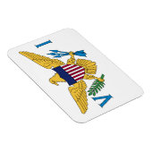 Vlag van de Amerikaanse Maagdeneilanden Magneet (Rechterzijde)