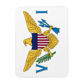 Vlag van de Amerikaanse Maagdeneilanden Magneet (Verticaal)