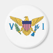 Vlag van de Amerikaanse Maagdeneilanden Magneet (Voorkant)