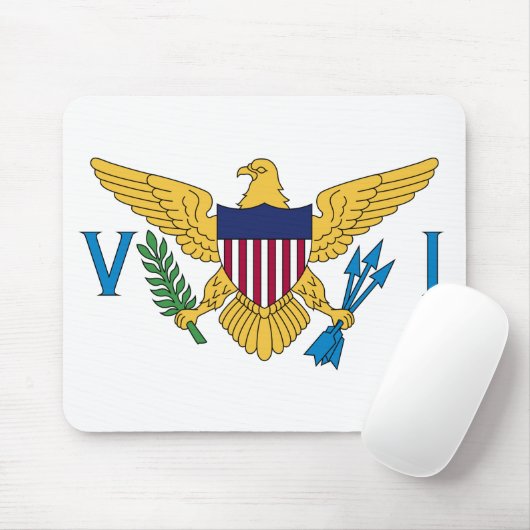 Vlag van de Amerikaanse Maagdeneilanden Muismat (Met muis)