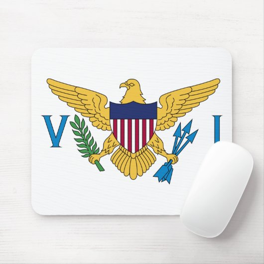 Vlag van de Amerikaanse Maagdeneilanden Muismat (Met muis)