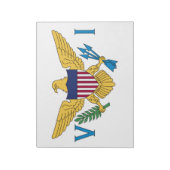 Vlag van de Amerikaanse Maagdeneilanden Notitieblok (Linkerzijde)