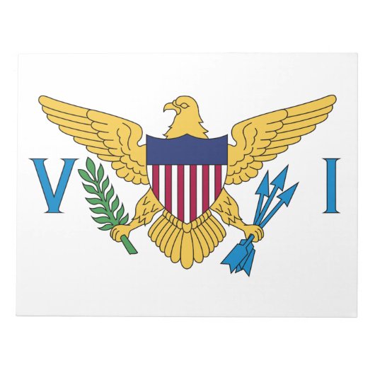 Vlag van de Amerikaanse Maagdeneilanden Notitieblok (Voorkant)