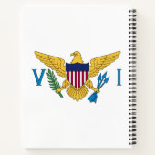 Vlag van de Amerikaanse Maagdeneilanden Notitieboek (Achterkant)