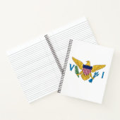 Vlag van de Amerikaanse Maagdeneilanden Notitieboek (Binnen)