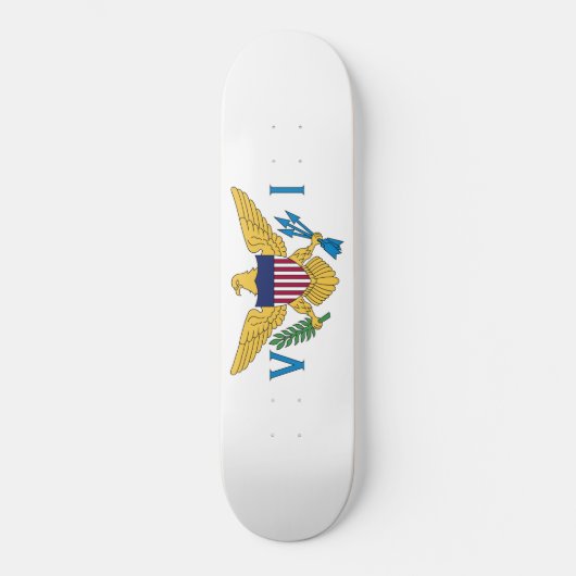 Vlag van de Amerikaanse Maagdeneilanden Persoonlijk Skateboard (Voorkant)