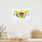 Vlag van de Amerikaanse Maagdeneilanden Poster (Keuken)