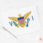 Vlag van de Amerikaanse Maagdeneilanden Rechthoekige Sticker (Envelop)