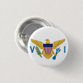 Vlag van de Amerikaanse Maagdeneilanden Ronde Button 3,2 Cm (Voorkant /achterkant)