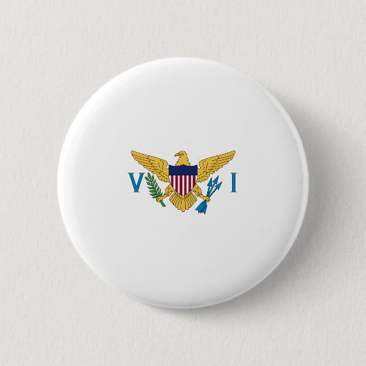 Vlag van de Amerikaanse Maagdeneilanden Ronde Button 5,7 Cm (Voorkant)