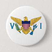 Vlag van de Amerikaanse Maagdeneilanden Ronde Button 7,6 Cm (Voorkant)