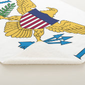 Vlag van de Amerikaanse Maagdeneilanden Sherpa Deken (3/4)