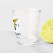 Vlag van de Amerikaanse Maagdeneilanden Shot Glas (Rechts)