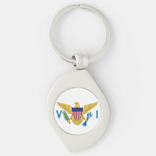 Vlag van de Amerikaanse Maagdeneilanden Sleutelhanger