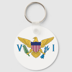 Vlag van de Amerikaanse Maagdeneilanden Sleutelhanger