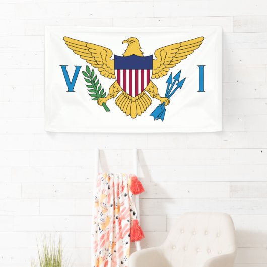 Vlag van de Amerikaanse Maagdeneilanden Spandoek (Insitu)