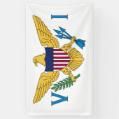 Vlag van de Amerikaanse Maagdeneilanden Spandoek (Verticaal)