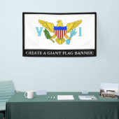 vlag van de Amerikaanse Maagdeneilanden Spandoek (Beurs)