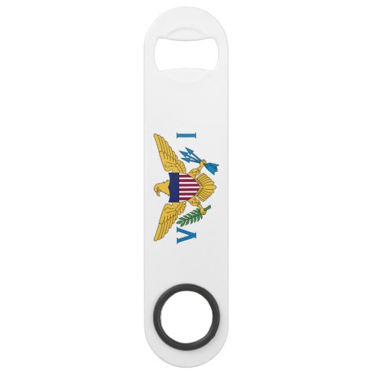Vlag van de Amerikaanse Maagdeneilanden Speed Flessenopener (Achterkant)