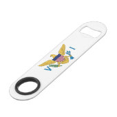 Vlag van de Amerikaanse Maagdeneilanden Speed Flessenopener (Achterkant Gekanteld)