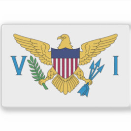 Vlag van de Amerikaanse Maagdeneilanden Sticker