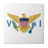 Vlag van de Amerikaanse Maagdeneilanden Tegeltje (Voorkant)