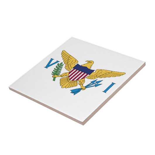 Vlag van de Amerikaanse Maagdeneilanden Tegeltje (Zijkant)