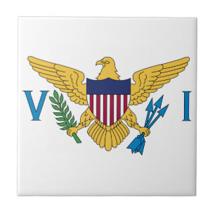 Vlag van de Amerikaanse Maagdeneilanden Tegeltje
