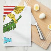 vlag van de Amerikaanse Maagdeneilanden Theedoek (Quarter Fold)