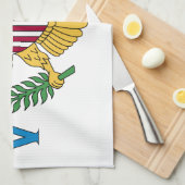 Vlag van de Amerikaanse Maagdeneilanden Theedoek (Quarter Fold)