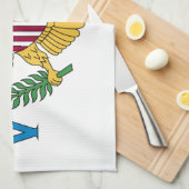 Vlag van de Amerikaanse Maagdeneilanden Theedoek (Quarter Fold)