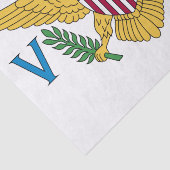 Vlag van de Amerikaanse Maagdeneilanden Tissuepapier (Detail)